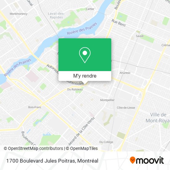 1700 Boulevard Jules Poitras plan