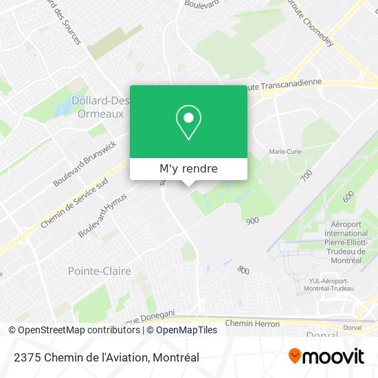 2375 Chemin de l'Aviation plan