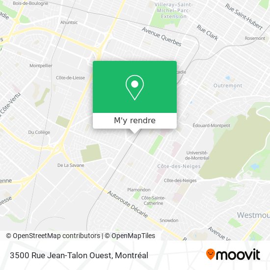 3500 Rue Jean-Talon Ouest plan