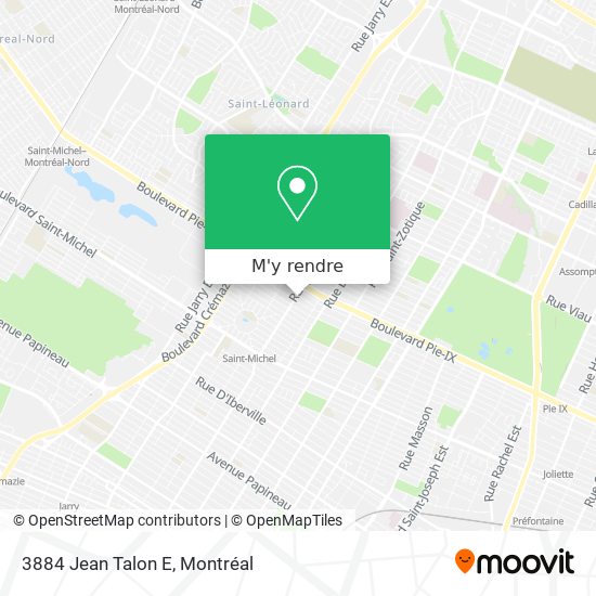 3884 Jean Talon E plan