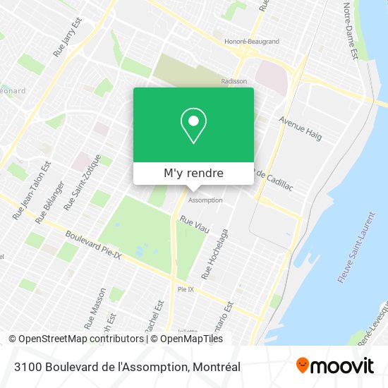 3100 Boulevard de l'Assomption plan