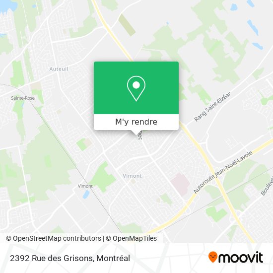 2392 Rue des Grisons plan