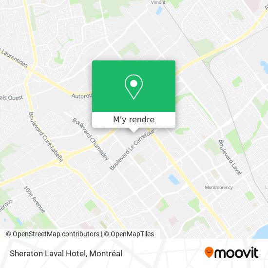 Sheraton Laval Hotel plan