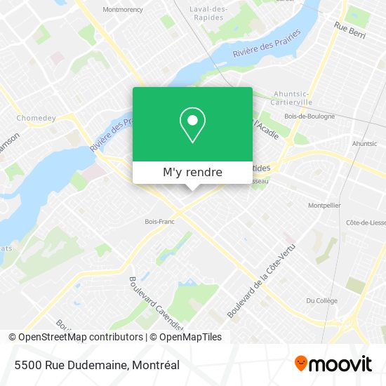 5500 Rue Dudemaine plan