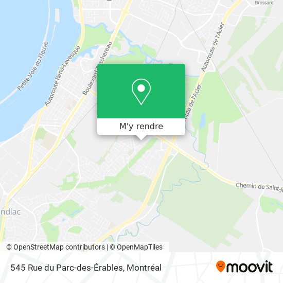545 Rue du Parc-des-Érables plan
