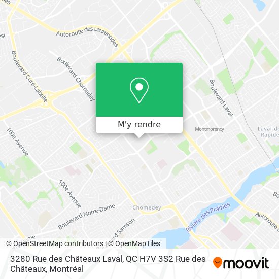 3280 Rue des Châteaux Laval, QC H7V 3S2 Rue des Châteaux plan