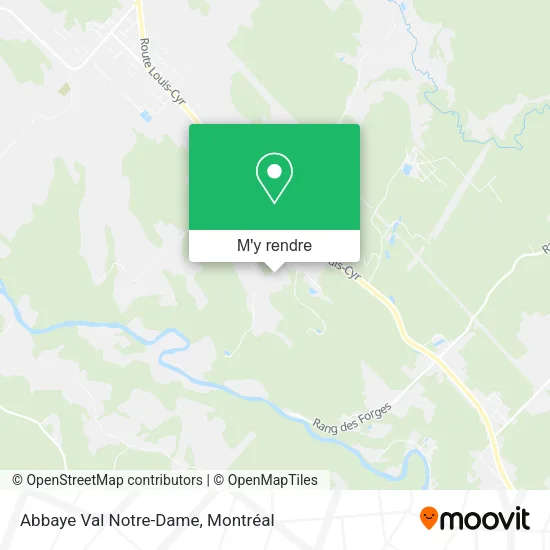 Abbaye Val Notre-Dame plan