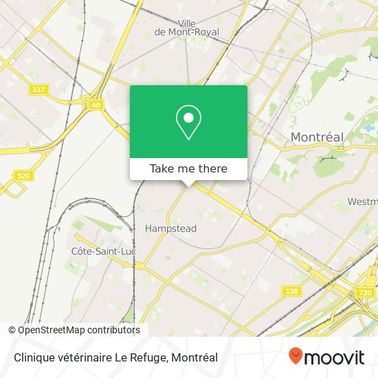 Clinique vétérinaire Le Refuge plan