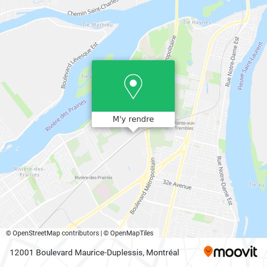 12001 Boulevard Maurice-Duplessis plan