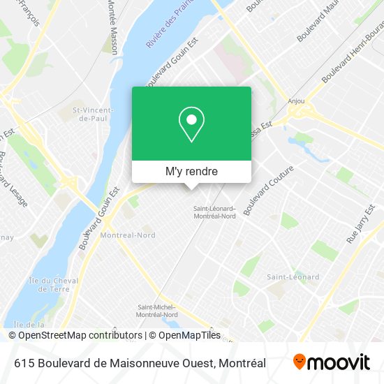 615 Boulevard de Maisonneuve Ouest plan
