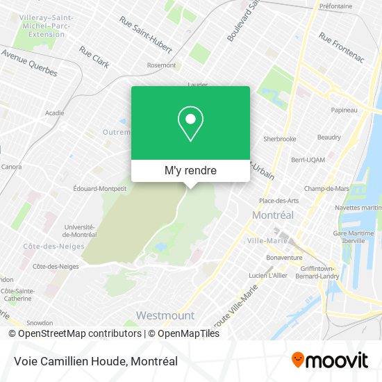 Voie Camillien Houde plan