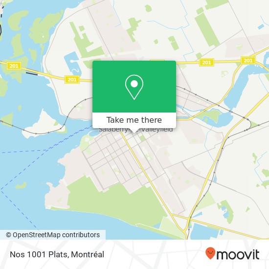 Nos 1001 Plats, 144 Rue Champlain Salaberry-de-Valleyfield, QC J6T 1X2 plan