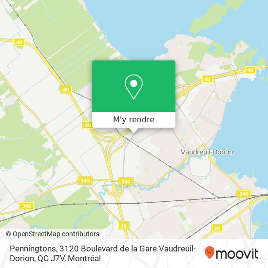 Penningtons, 3120 Boulevard de la Gare Vaudreuil-Dorion, QC J7V plan