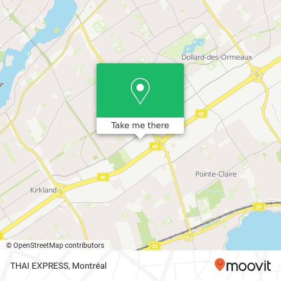 THAI EXPRESS, Pointe-Claire, QC H9R plan