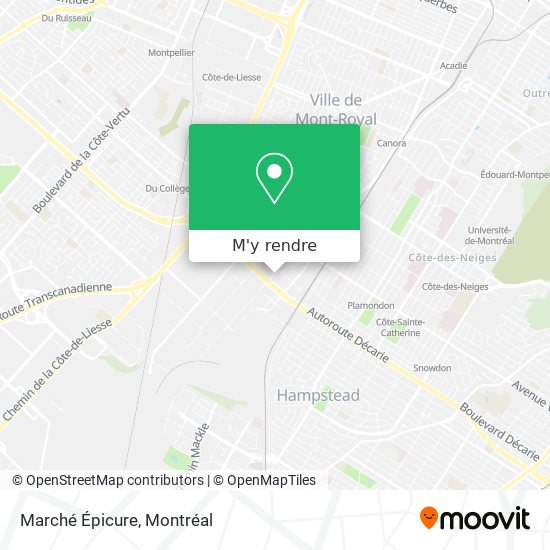 Marché Épicure plan