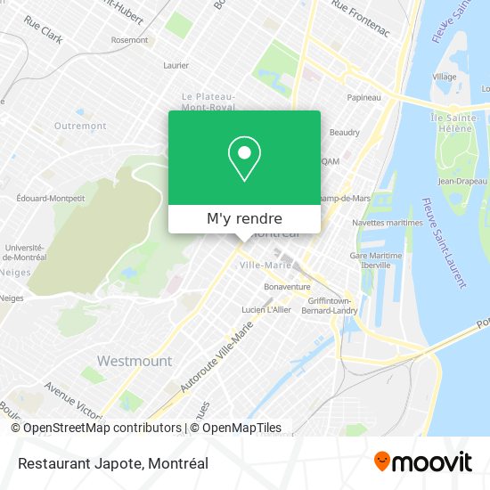Restaurant Japote plan