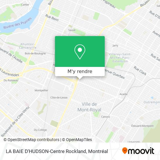 LA BAIE D'HUDSON-Centre Rockland plan