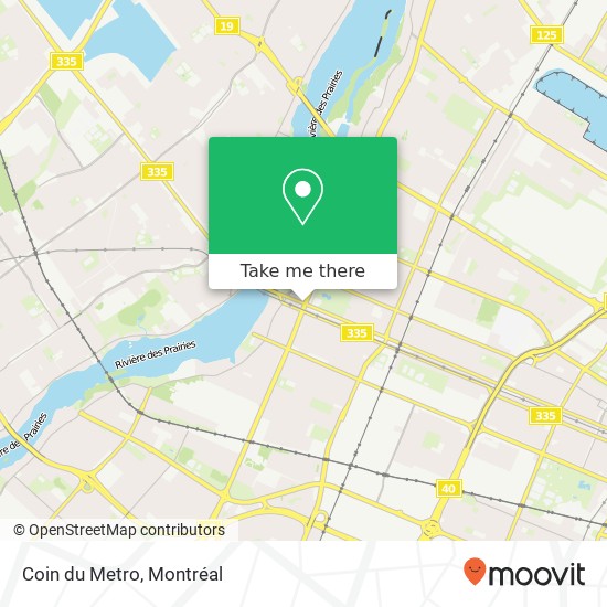 Coin du Metro, 10719 Rue Lajeunesse Montréal, QC H3L plan