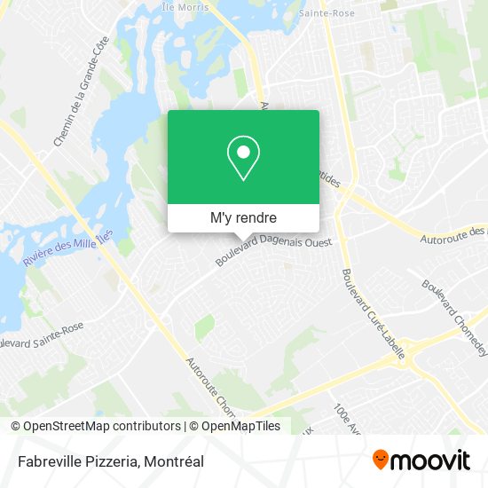 Fabreville Pizzeria plan