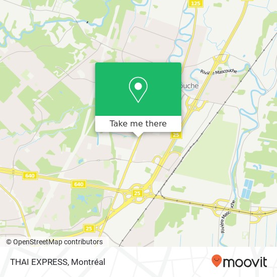 THAI EXPRESS, 460 Montée Masson Mascouche, QC J7K 2L5 plan