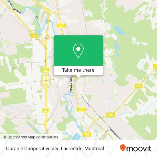 Librairie Coopérative des Laurentds plan