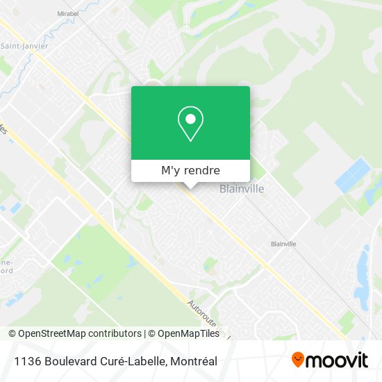 1136 Boulevard Curé-Labelle plan