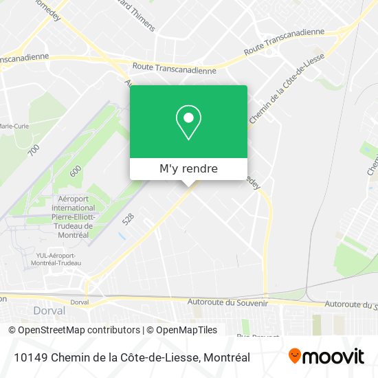 10149 Chemin de la Côte-de-Liesse plan