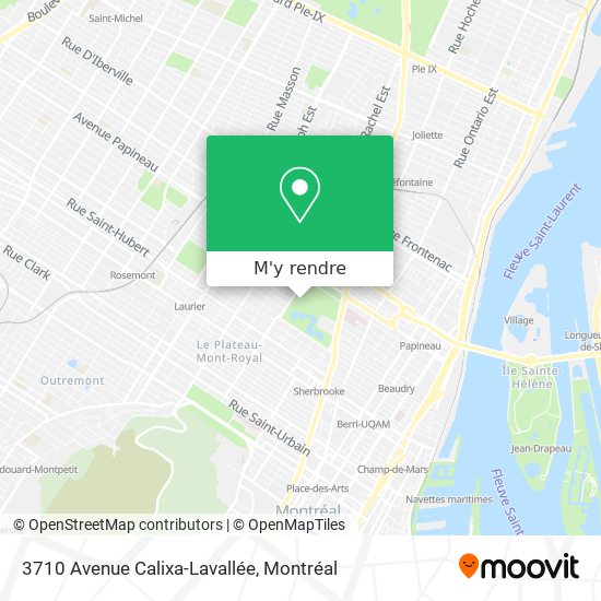 3710 Avenue Calixa-Lavallée plan