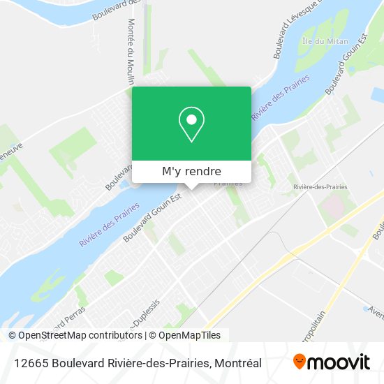 12665 Boulevard Rivière-des-Prairies plan