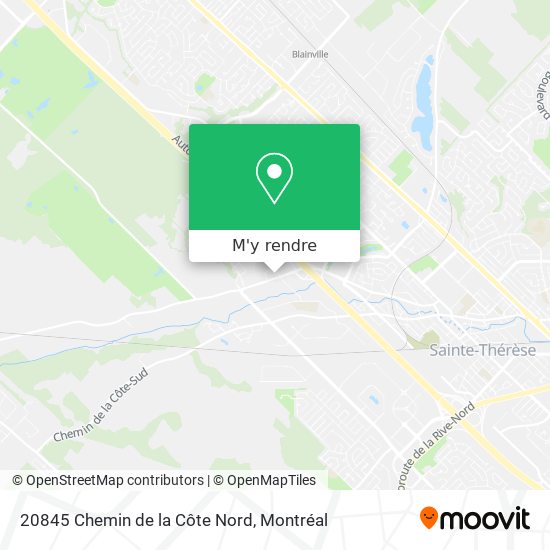 20845 Chemin de la Côte Nord plan