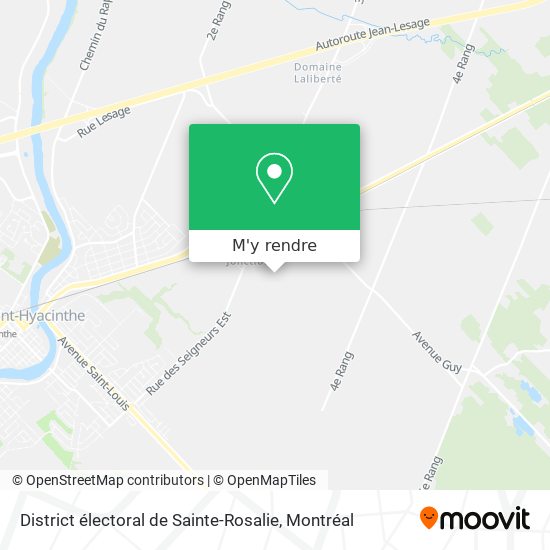 District électoral de Sainte-Rosalie plan