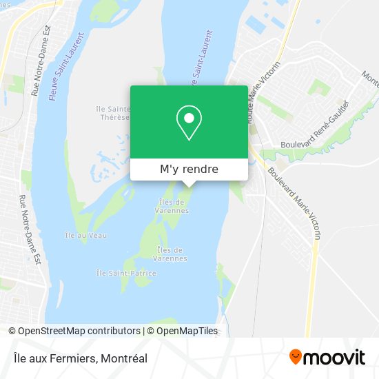 Île aux Fermiers plan