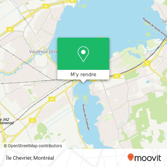 Île Chevrier plan