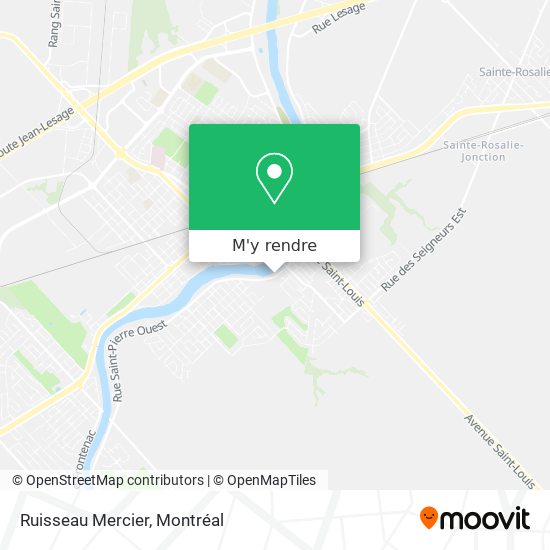 Ruisseau Mercier plan