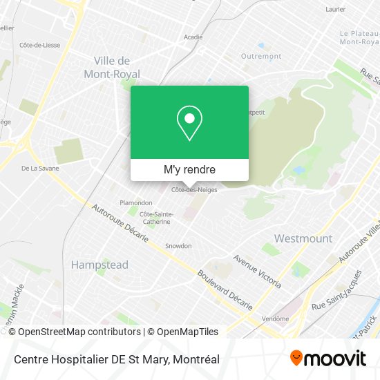 Centre Hospitalier DE St Mary plan