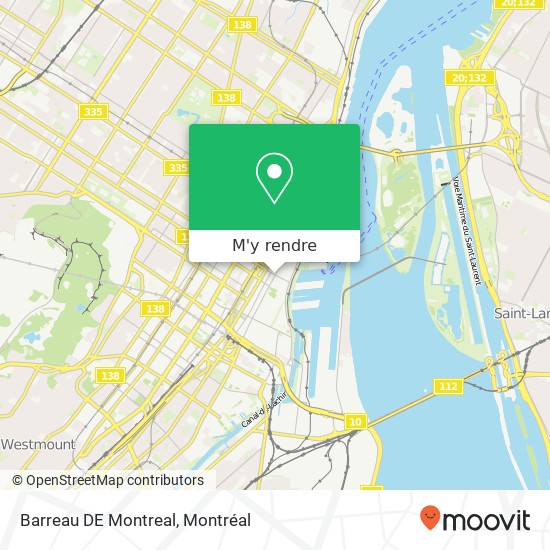 Barreau DE Montreal plan