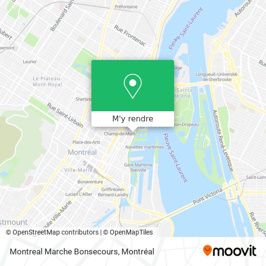 Montreal Marche Bonsecours plan