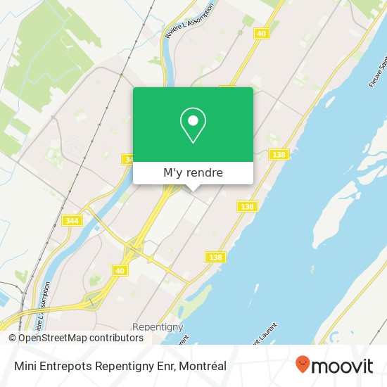 Mini Entrepots Repentigny Enr plan