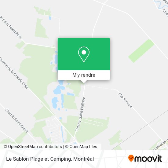 Le Sablon Plage et Camping plan