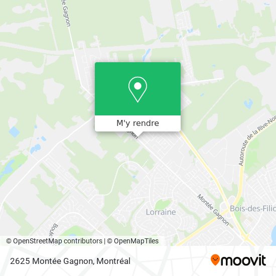 2625 Montée Gagnon plan