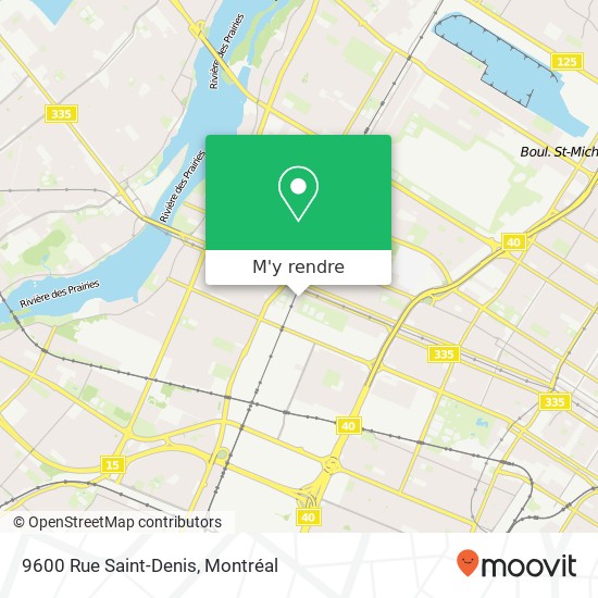 9600 Rue Saint-Denis plan