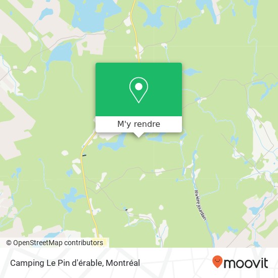 Camping Le Pin d'érable plan