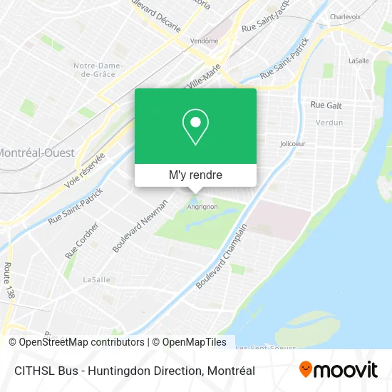 CITHSL Bus - Huntingdon Direction plan