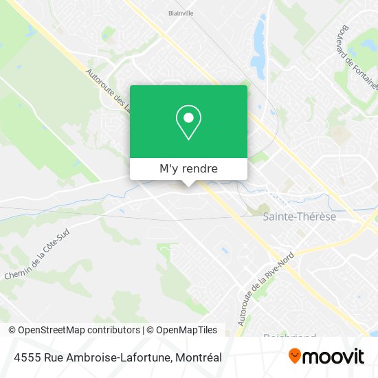 4555 Rue Ambroise-Lafortune plan