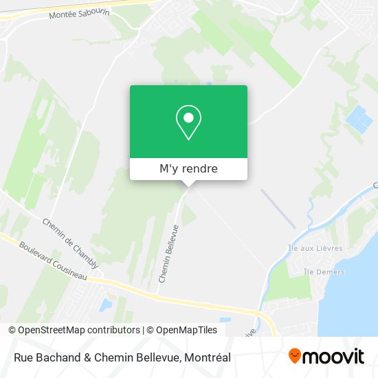 Rue Bachand & Chemin Bellevue plan