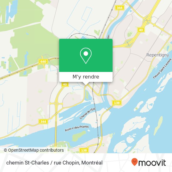 chemin St-Charles / rue Chopin plan