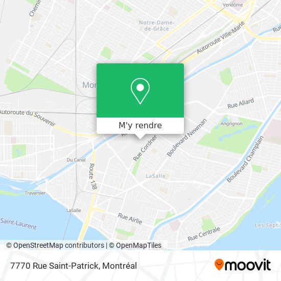7770 Rue Saint-Patrick plan