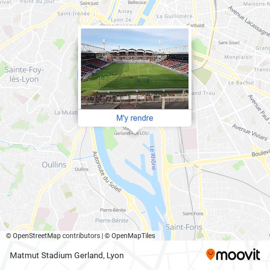 Matmut Stadium Gerland plan