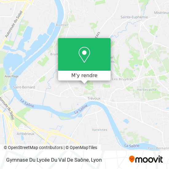 Gymnase Du Lycée Du Val De Saône plan