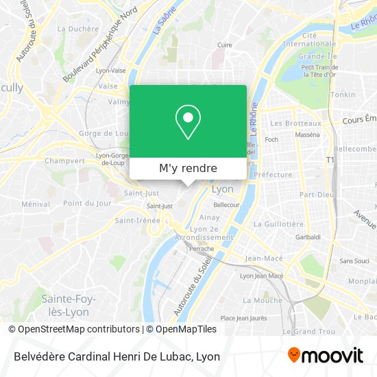 Belvédère Cardinal Henri De Lubac plan